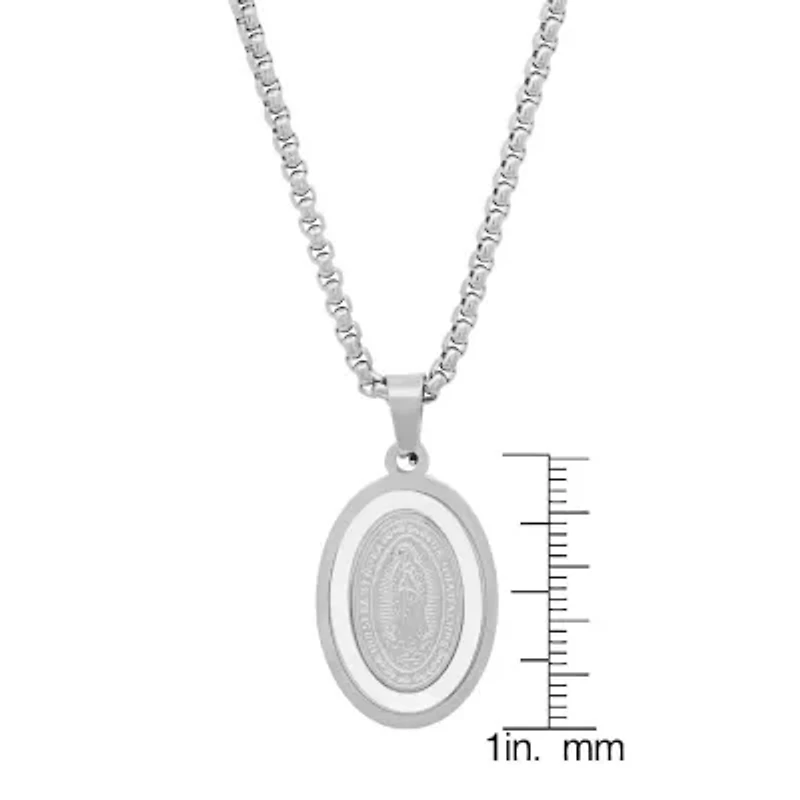 Mens Stainless Steel Hypoallergenic 30 Inch Pendant Necklace