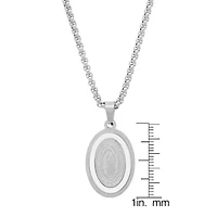 Mens Stainless Steel Hypoallergenic 30 Inch Pendant Necklace
