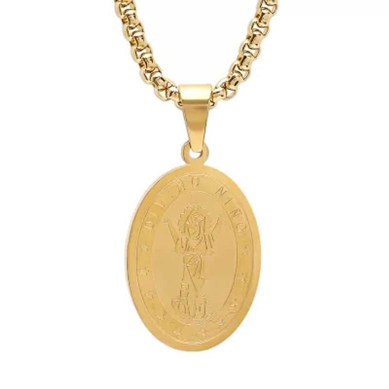 Mens Stainless Steel Semisolid Curb Hypoallergenic Chain Bracelet