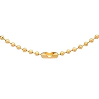 Mens 18K Gold Over Stainless Steel Hypoallergenic 30 Inch Box Chain Necklace
