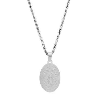 Mens Stainless Steel Hypoallergenic 24 Inch Pendant Necklace