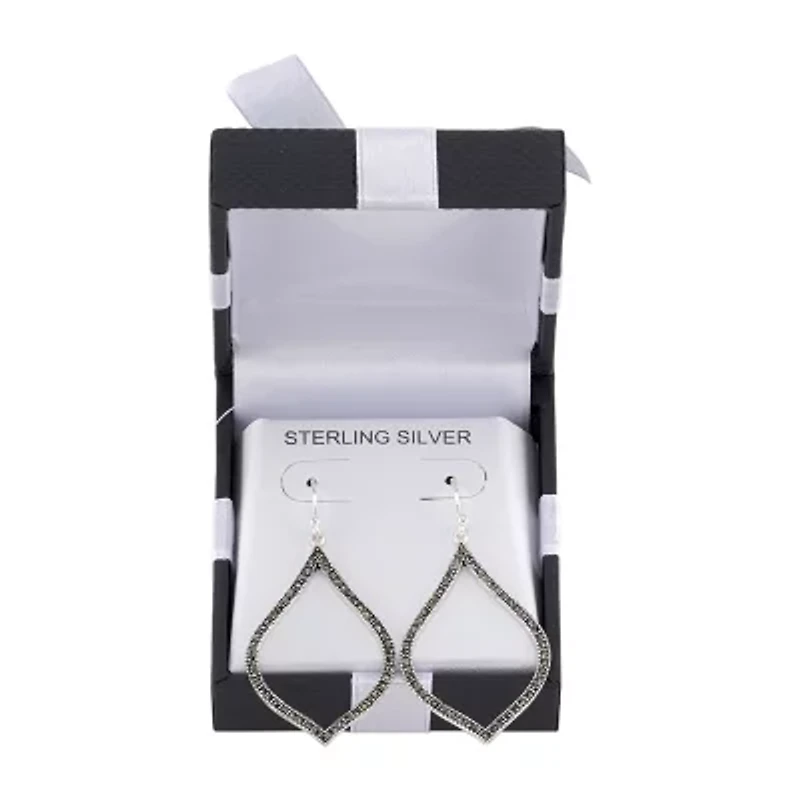 Womens Sterling Silver Drop Earrings