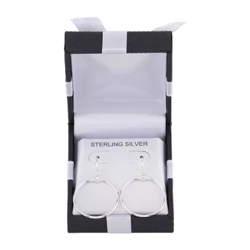 Womens Sterling Silver Drop Earrings