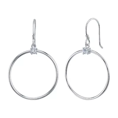 Womens Sterling Silver Drop Earrings