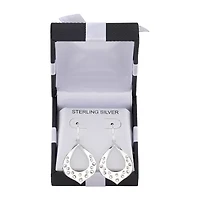Womens Sterling Silver Drop Earrings