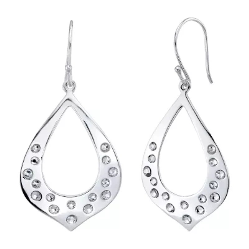 Womens Sterling Silver Drop Earrings