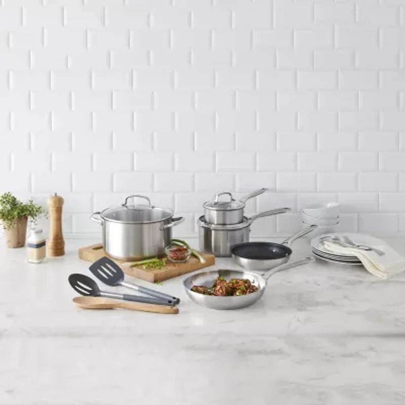 Cuisinart 11-pc. Stainless Steel Non-Stick Cookware Set