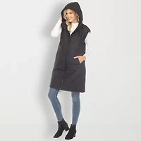 White Mark Womens Water Resistant Lightweight Puffer Vest