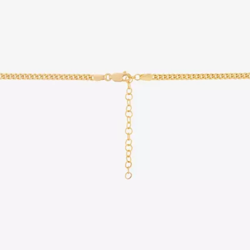 Girls 14K Gold 13 Inch Cuban Chain Necklace