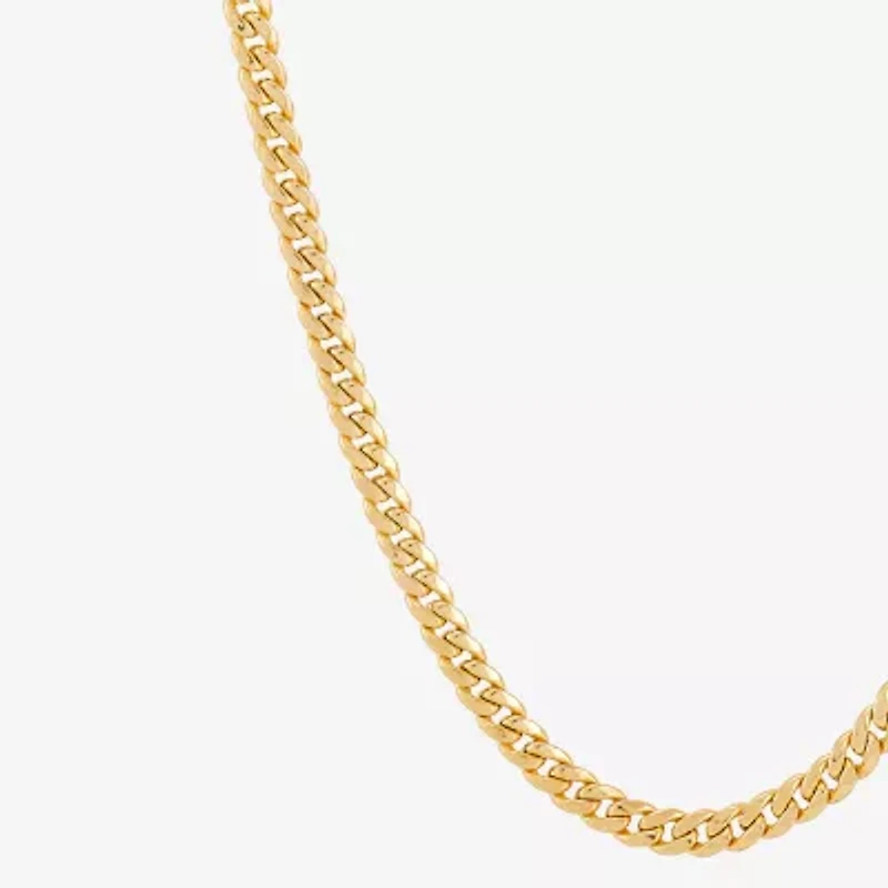 Girls 14K Gold 13 Inch Cuban Chain Necklace