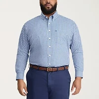 IZOD Performance Comfort Mens Long Sleeve Classic Fit Stretch Fabric Big and Tall Button-Down Shirt