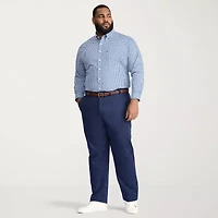 IZOD Performance Comfort Mens Long Sleeve Classic Fit Stretch Fabric Big and Tall Button-Down Shirt