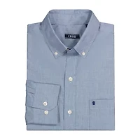 IZOD Performance Comfort Mens Long Sleeve Classic Fit Stretch Fabric Big and Tall Button-Down Shirt