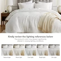 510 Design Mina Waffle Weave Textured Midweight Comforter Set