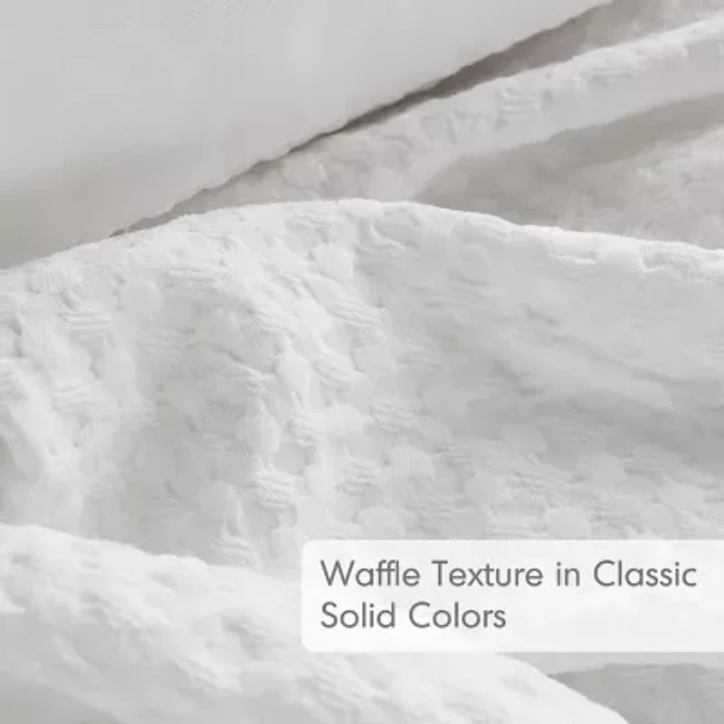 510 Design Mina Waffle Weave Textured Midweight Comforter Set