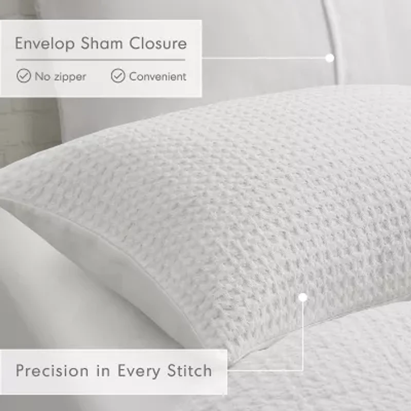 510 Design Mina Waffle Weave Textured Midweight Comforter Set