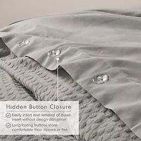 510 Design Mina Waffle Weave Textured Duvet Cover Set