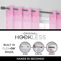 Eclipse Starlight Grommet Top Sheer Single Curtain Panel