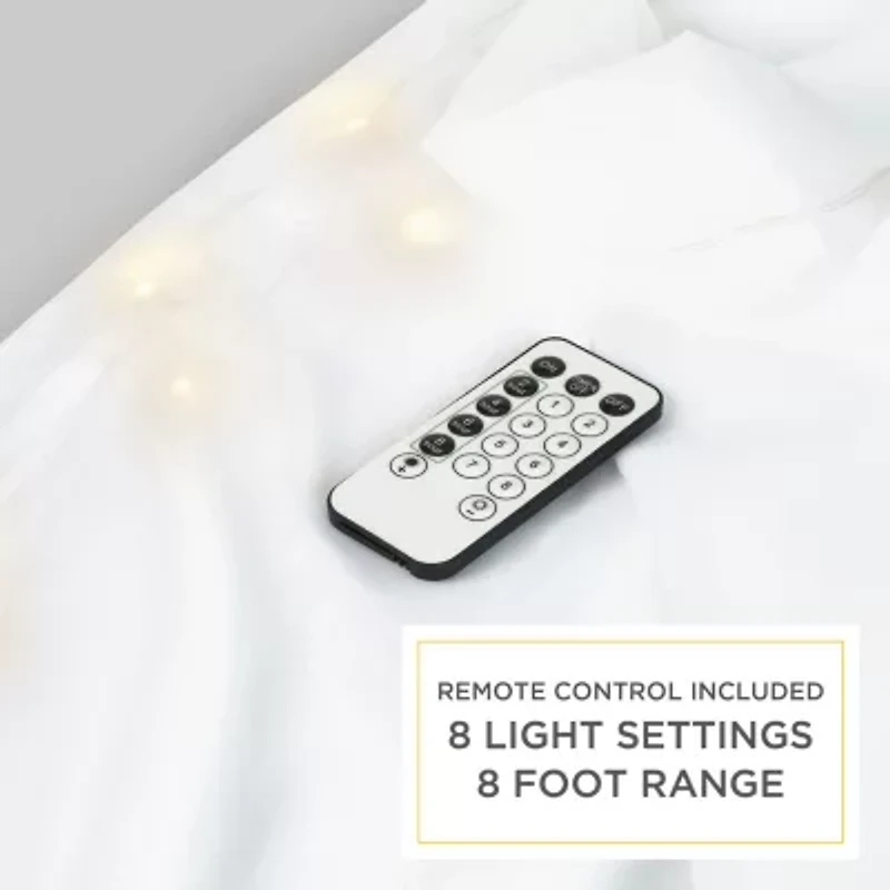 Eclipse Starlight Grommet Top Sheer Single Curtain Panel