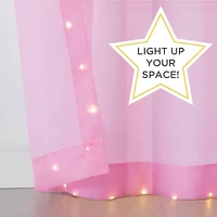 Eclipse Starlight Grommet Top Sheer Single Curtain Panel