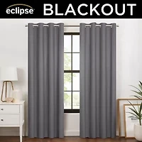 Eclipse Larissa Grommet Top 100% Blackout Single Curtain Panel