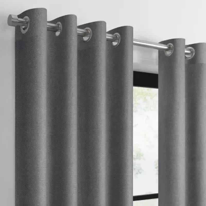 Eclipse Larissa Grommet Top 100% Blackout Single Curtain Panel