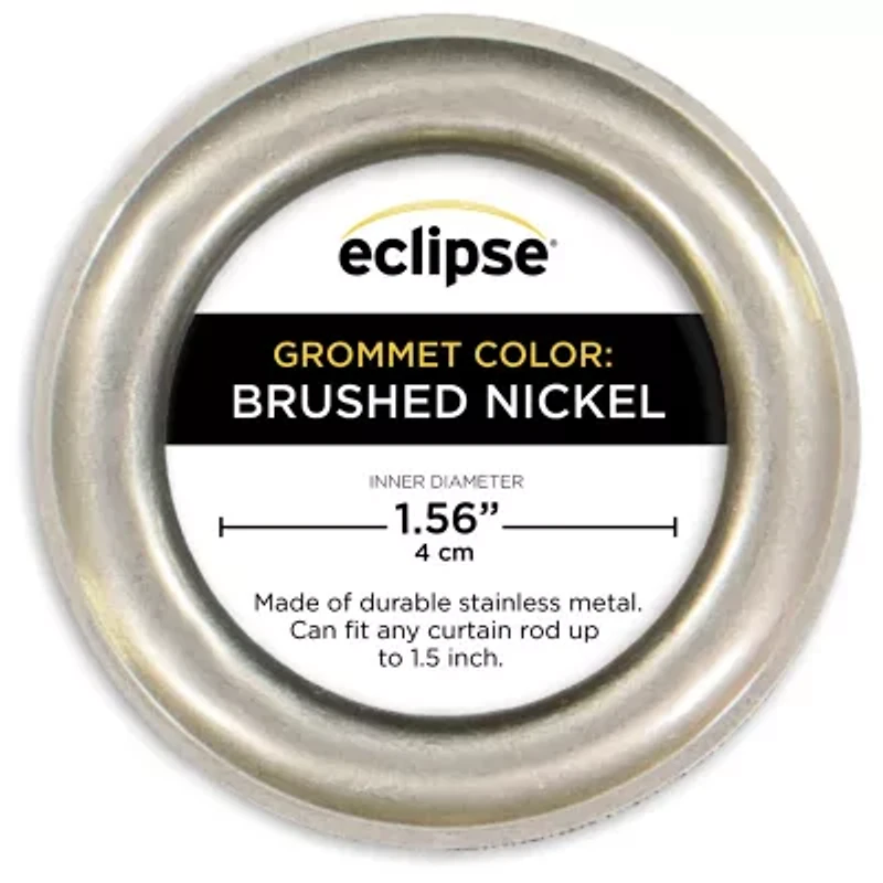 Eclipse Larissa Grommet Top 100% Blackout Single Curtain Panel