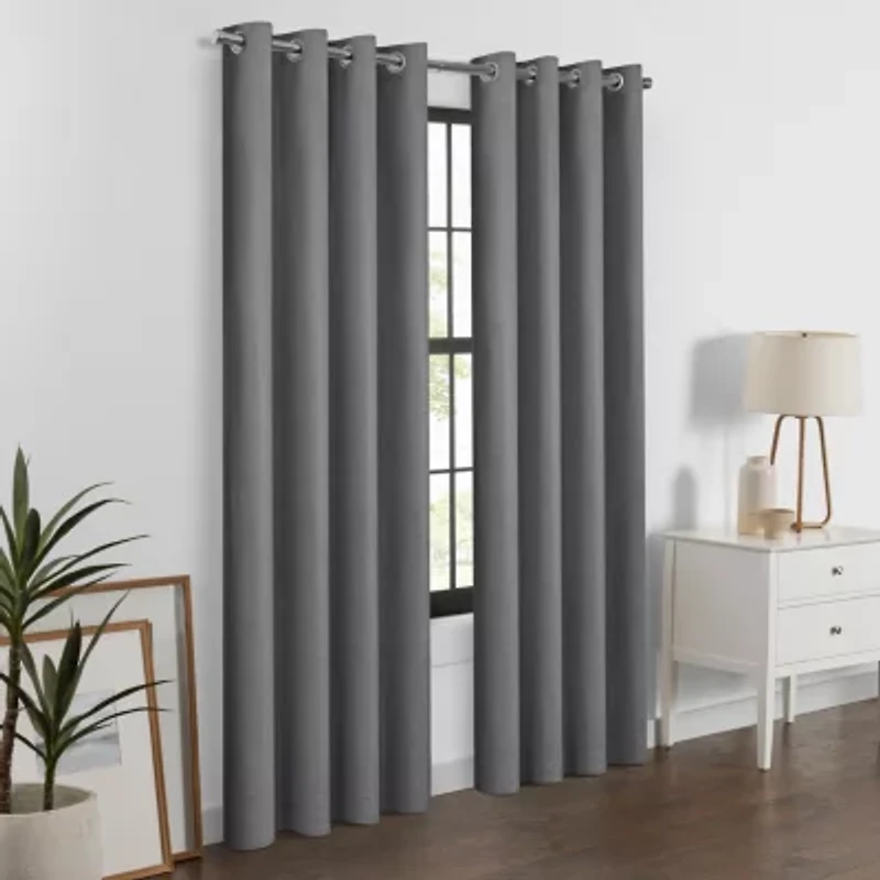 Eclipse Larissa Grommet Top 100% Blackout Single Curtain Panel