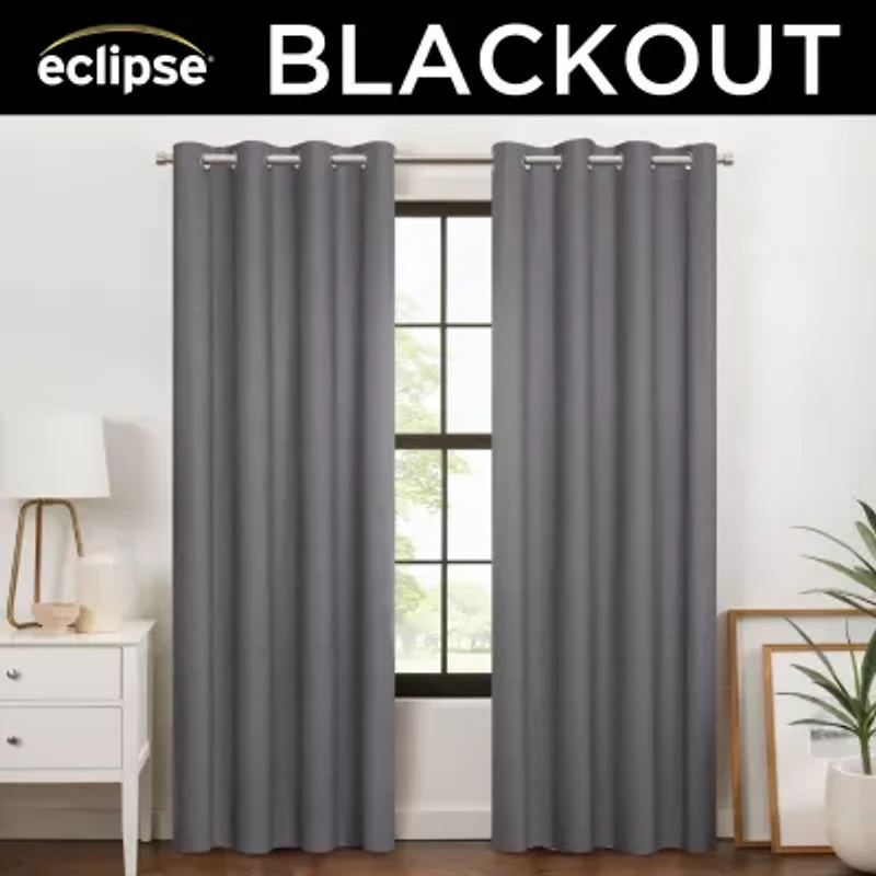 Eclipse Larissa Grommet Top 100% Blackout Single Curtain Panel
