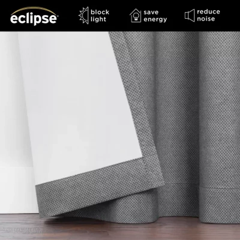 Eclipse Larissa Grommet Top 100% Blackout Single Curtain Panel