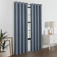 Eclipse Larissa Grommet Top 100% Blackout Single Curtain Panel