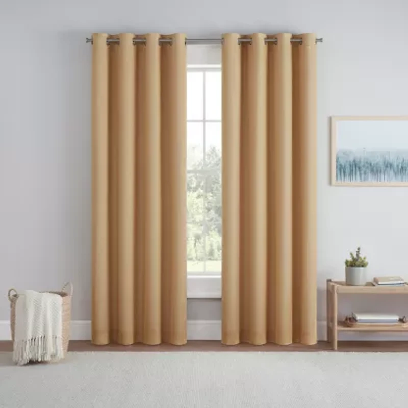 Eclipse Dutchess Grommet Top 100% Blackout Single Curtain Panel