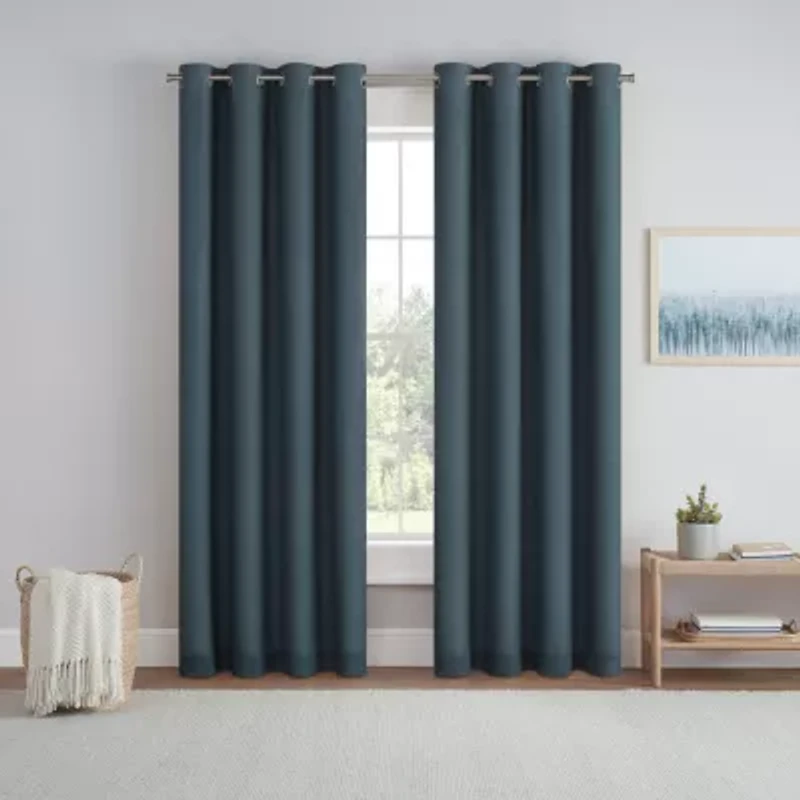Eclipse Dutchess Grommet Top 100% Blackout Single Curtain Panel