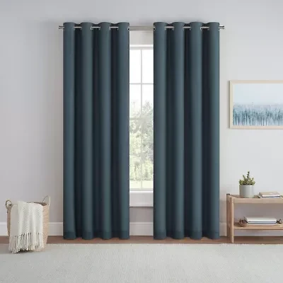 Eclipse Dutchess Grommet Top 100% Blackout Single Curtain Panel