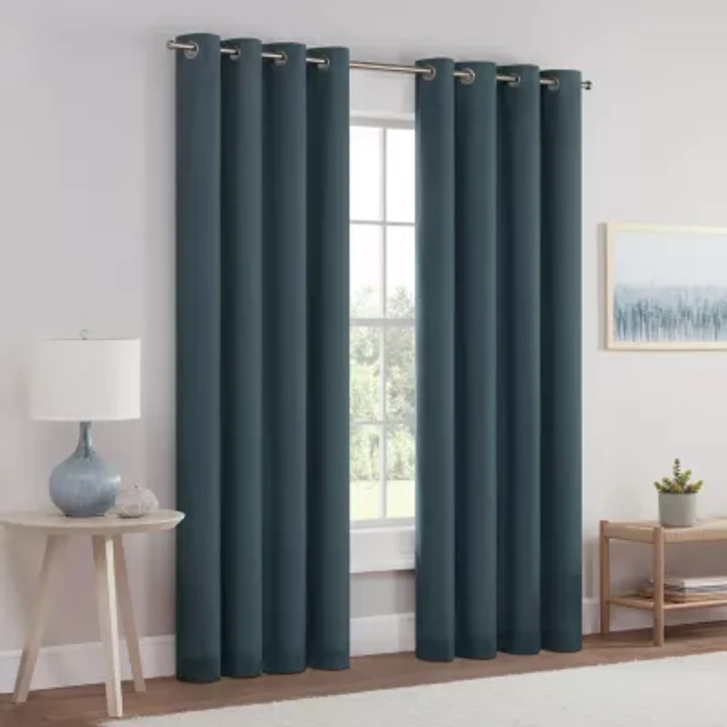 Eclipse Dutchess Grommet Top 100% Blackout Single Curtain Panel