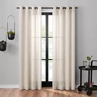 Umbra Dagen Grommet Top Sheer Single Curtain Panel