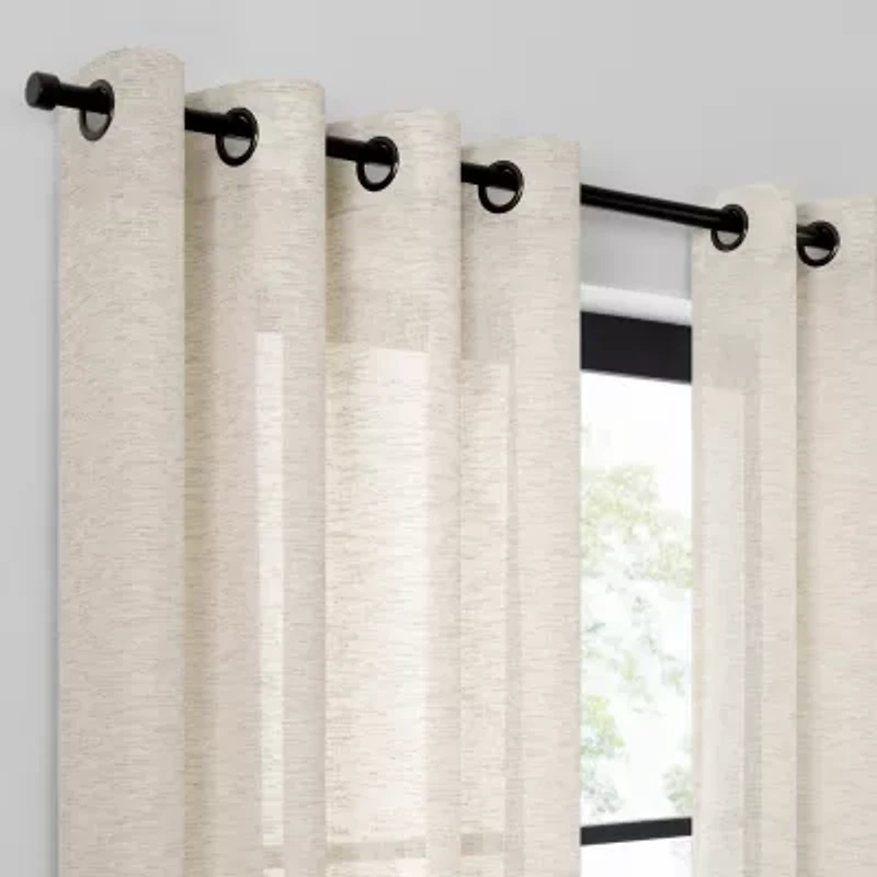 Umbra Dagen Grommet Top Sheer Single Curtain Panel