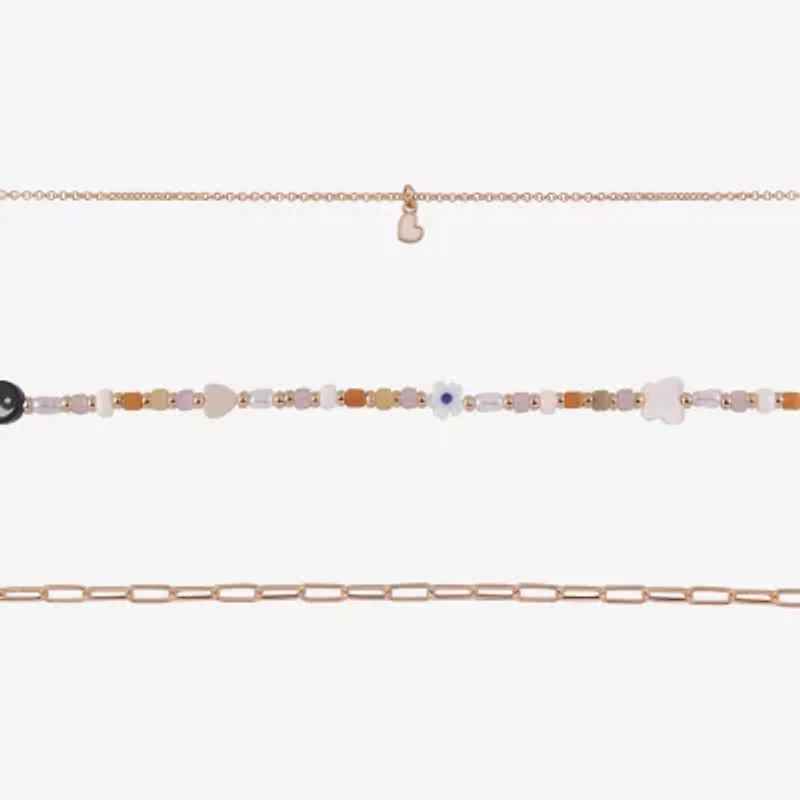 Arizona Gold Tone Girls Heart 3-pc. Necklace Set
