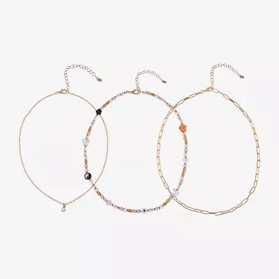 Arizona Gold Tone Girls Heart 3-pc. Necklace Set