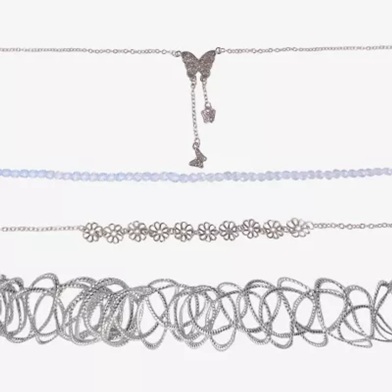 Arizona Silver Tone Girls Butterfly 4-pc. Necklace Set