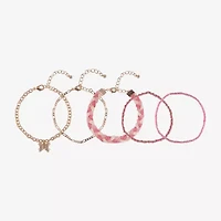 Arizona Gold Tone Womens 5-pc. Bracelet Set