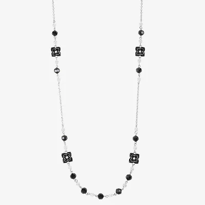 Mixit Silver Tone Womens 34 Inch Strand Necklace