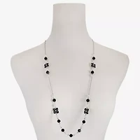 Mixit Silver Tone Womens 34 Inch Strand Necklace