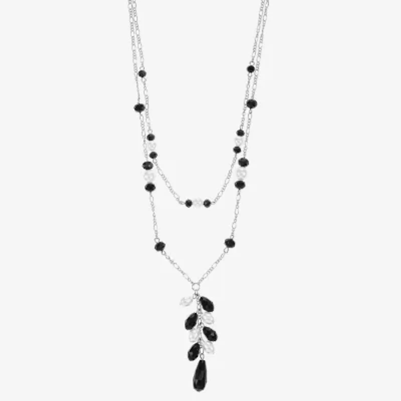 Mixit Silver Tone Womens 17 Inch Y Necklace