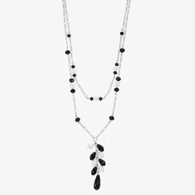 Mixit Silver Tone Womens 17 Inch Y Necklace