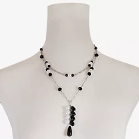 Mixit Silver Tone Womens 17 Inch Y Necklace