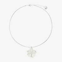 Liz Claiborne Womens Flower 17 Inch Pendant Necklace
