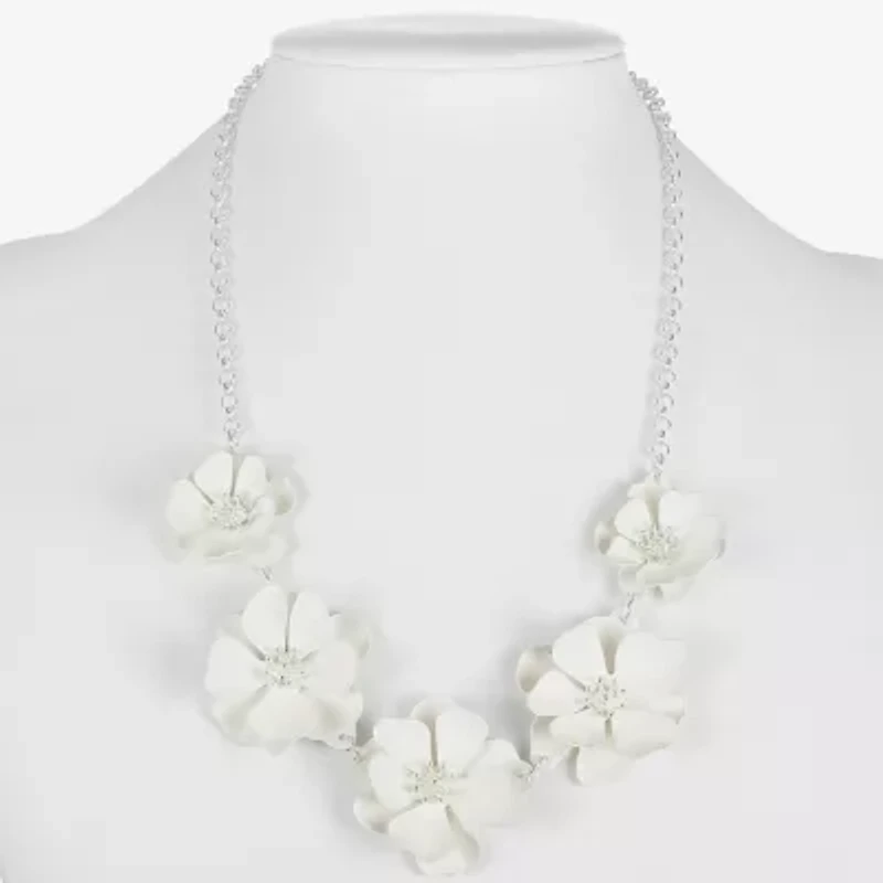 Liz Claiborne Frontal Womens 17 Inch Collar Necklace