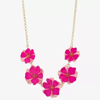 Liz Claiborne Frontal Womens 17 Inch Collar Necklace