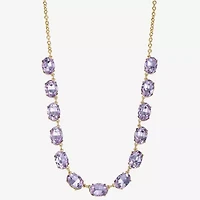 Monet Jewelry Womens Purple 17 Inch Collar Necklace